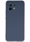 Newface Xiaomi Mi 11 Kılıf Nano içi Kadife Silikon - Gri