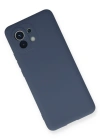 Newface Xiaomi Mi 11 Kılıf Nano içi Kadife Silikon - Gri