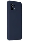 Newface Xiaomi Mi 11 Kılıf Nano içi Kadife Silikon - Lacivert