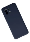 Newface Xiaomi Mi 11 Kılıf Nano içi Kadife Silikon - Lacivert