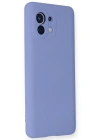 Newface Xiaomi Mi 11 Kılıf Nano içi Kadife Silikon - Lila