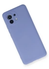 Newface Xiaomi Mi 11 Kılıf Nano içi Kadife Silikon - Lila
