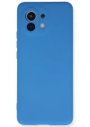 Newface Xiaomi Mi 11 Kılıf Nano içi Kadife Silikon - Mavi