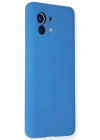 Newface Xiaomi Mi 11 Kılıf Nano içi Kadife Silikon - Mavi