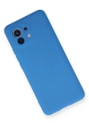 Newface Xiaomi Mi 11 Kılıf Nano içi Kadife Silikon - Mavi