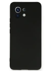 Newface Xiaomi Mi 11 Kılıf Nano içi Kadife Silikon - Siyah