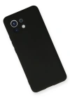 Newface Xiaomi Mi 11 Kılıf Nano içi Kadife Silikon - Siyah