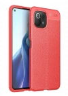 Newface Xiaomi Mİ 11 Lite Kılıf Auto Focus Kapak - Kırmızı