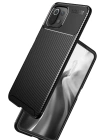 Newface Xiaomi Mİ 11 Lite Kılıf Auto Focus Karbon Kapak - Siyah