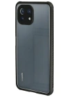 Newface Xiaomi Mİ 11 Lite Kılıf Miami Şeffaf Silikon - Siyah