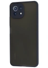 Newface Xiaomi Mİ 11 Lite Kılıf Montreal Silikon Kapak - Lacivert