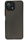 Newface Xiaomi Mİ 11 Lite Kılıf Montreal Silikon Kapak - Siyah