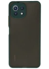Newface Xiaomi Mİ 11 Lite Kılıf Montreal Silikon Kapak - Yeşil