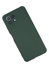 Newface Xiaomi Mİ 11 Lite Kılıf Nano içi Kadife Silikon - Koyu Yeşil