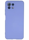 Newface Xiaomi Mİ 11 Lite Kılıf Nano içi Kadife Silikon - Lila