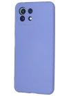 Newface Xiaomi Mİ 11 Lite Kılıf Nano içi Kadife Silikon - Lila
