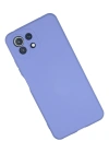 Newface Xiaomi Mİ 11 Lite Kılıf Nano içi Kadife Silikon - Lila