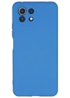 Newface Xiaomi Mİ 11 Lite Kılıf Nano içi Kadife Silikon - Mavi