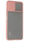 Newface Xiaomi Mİ 11 Lite Kılıf Palm Buzlu Kamera Sürgülü Silikon - Pembe