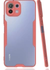 Newface Xiaomi Mİ 11 Lite Kılıf Platin Silikon - Pembe