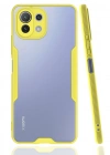 Newface Xiaomi Mİ 11 Lite Kılıf Platin Silikon - Sarı