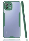 Newface Xiaomi Mİ 11 Lite Kılıf Platin Silikon - Yeşil