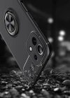 Newface Xiaomi Mİ 11 Lite Kılıf Range Yüzüklü Silikon - Siyah-Gold