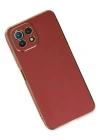 Newface Xiaomi Mİ 11 Lite Kılıf Volet Silikon - Kırmızı