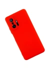 Newface Xiaomi Mi 11T Pro Kılıf Nano içi Kadife Silikon - Kırmızı
