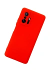 Newface Xiaomi Mi 11T Pro Kılıf Nano içi Kadife Silikon - Kırmızı