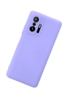 Newface Xiaomi Mi 11T Pro Kılıf Nano içi Kadife Silikon - Lila