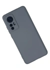 Newface Xiaomi Mi 12 Kılıf Nano içi Kadife Silikon - Gri