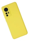 Newface Xiaomi Mi 12 Kılıf Nano içi Kadife Silikon - Sarı