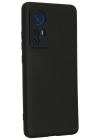 Newface Xiaomi Mi 12 Kılıf Nano içi Kadife Silikon - Siyah