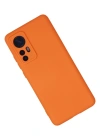 Newface Xiaomi Mi 12 Kılıf Nano içi Kadife Silikon - Turuncu