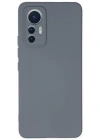 Newface Xiaomi Mi 12 Lite Kılıf Nano içi Kadife Silikon - Gri