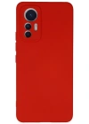 Newface Xiaomi Mi 12 Lite Kılıf Nano içi Kadife Silikon - Kırmızı