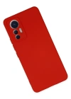 Newface Xiaomi Mi 12 Lite Kılıf Nano içi Kadife Silikon - Kırmızı