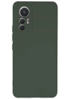 Newface Xiaomi Mi 12 Lite Kılıf Nano içi Kadife Silikon - Koyu Yeşil