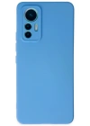 Newface Xiaomi Mi 12 Lite Kılıf Nano içi Kadife Silikon - Mavi