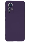 Newface Xiaomi Mi 12 Lite Kılıf Nano içi Kadife Silikon - Mor