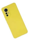 Newface Xiaomi Mi 12 Lite Kılıf Nano içi Kadife Silikon - Sarı