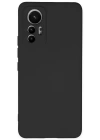 Newface Xiaomi Mi 12 Lite Kılıf Nano içi Kadife Silikon - Siyah