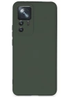 Newface Xiaomi Mi 12T Pro Kılıf Nano içi Kadife Silikon - Koyu Yeşil