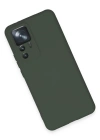 Newface Xiaomi Mi 12T Pro Kılıf Nano içi Kadife Silikon - Koyu Yeşil