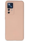 Newface Xiaomi Mi 12T Pro Kılıf Nano içi Kadife Silikon - Pudra