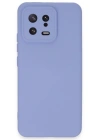 Newface Xiaomi Mi 13 Kılıf Nano içi Kadife Silikon - Lila