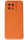 Newface Xiaomi Mi 13 Kılıf Nano içi Kadife Silikon - Turuncu