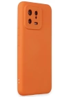 Newface Xiaomi Mi 13 Kılıf Nano içi Kadife Silikon - Turuncu