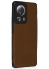 Newface Xiaomi Mi 13 Lite Kılıf Loop Deri Silikon - Kahverengi